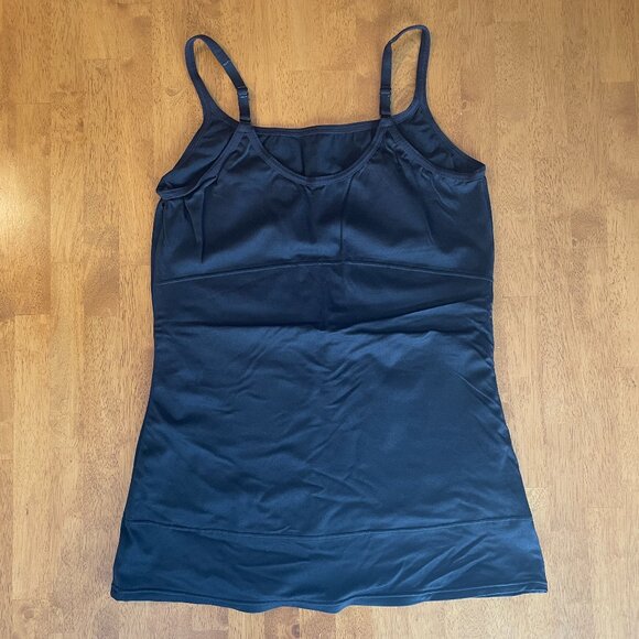 Size 2XL Maidenform Sweet Nothings black firm control tummy toning tank - Picture 2 of 7